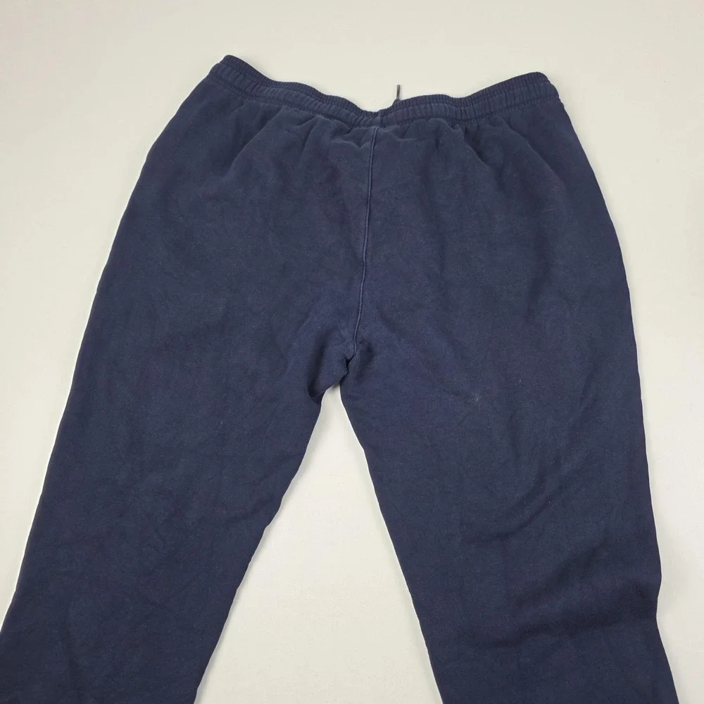 Lacoste Sport Sweatpants Mens XL Blue Fleece Joggers Drawstring Pockets Logo